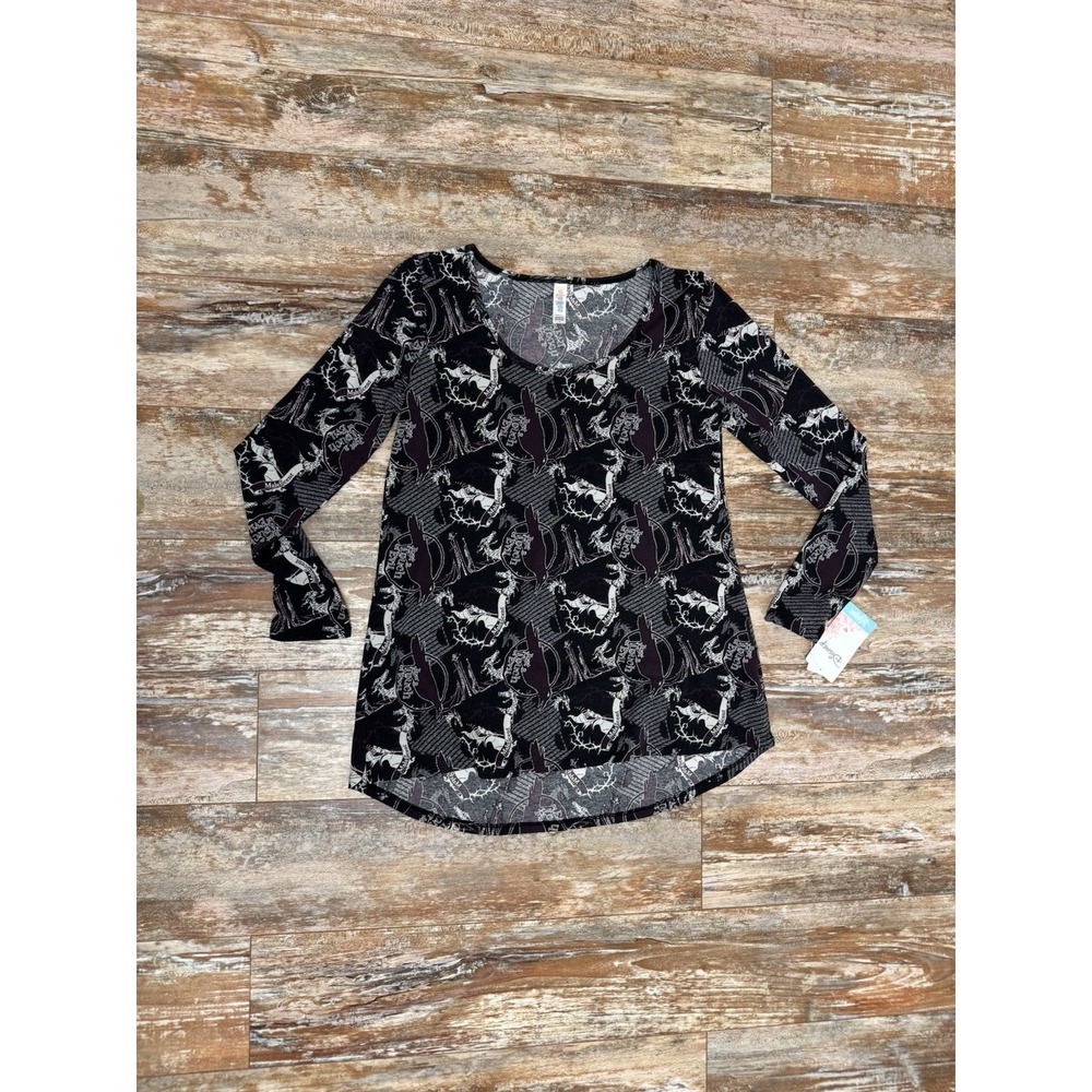 Disney LuLaRoe Maleficent Villain Shirt Size Small New Touch Of Evil Spooky Bird - Picture 6 of 9